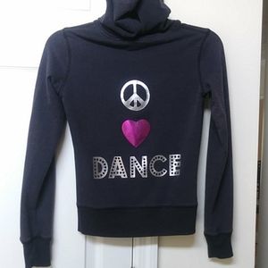 Peace, Love, Dance Light Jacket with a Hood